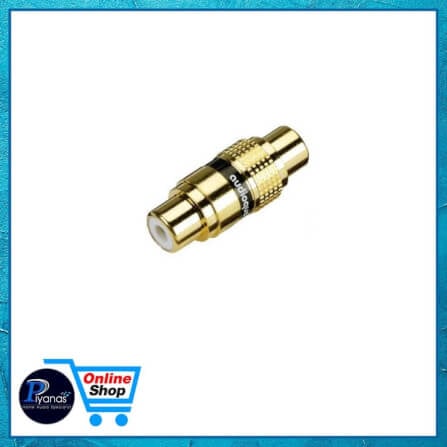 ข้อต่อสายสัญญาณ อุปกรณ์เสริมเครื่องเสียง AUDIOQUEST:RCA COUPLER (RCA FEMALE TO RCA FEMALE) (ราคาต่อตัว)_1